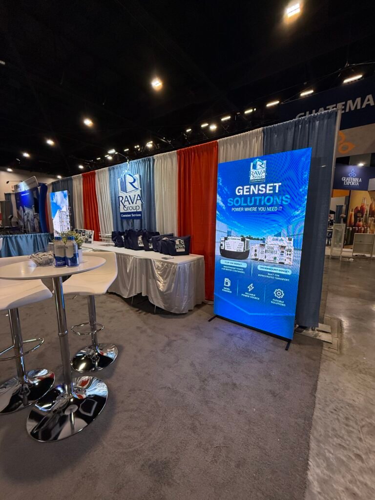 LED screen and totem rental for trade shows in Miami